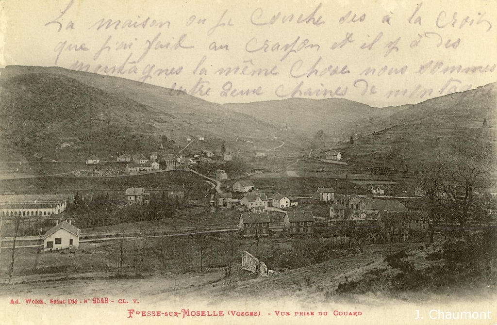 Fresse-sur-Moselle. - Vue prise du Couard.JPG